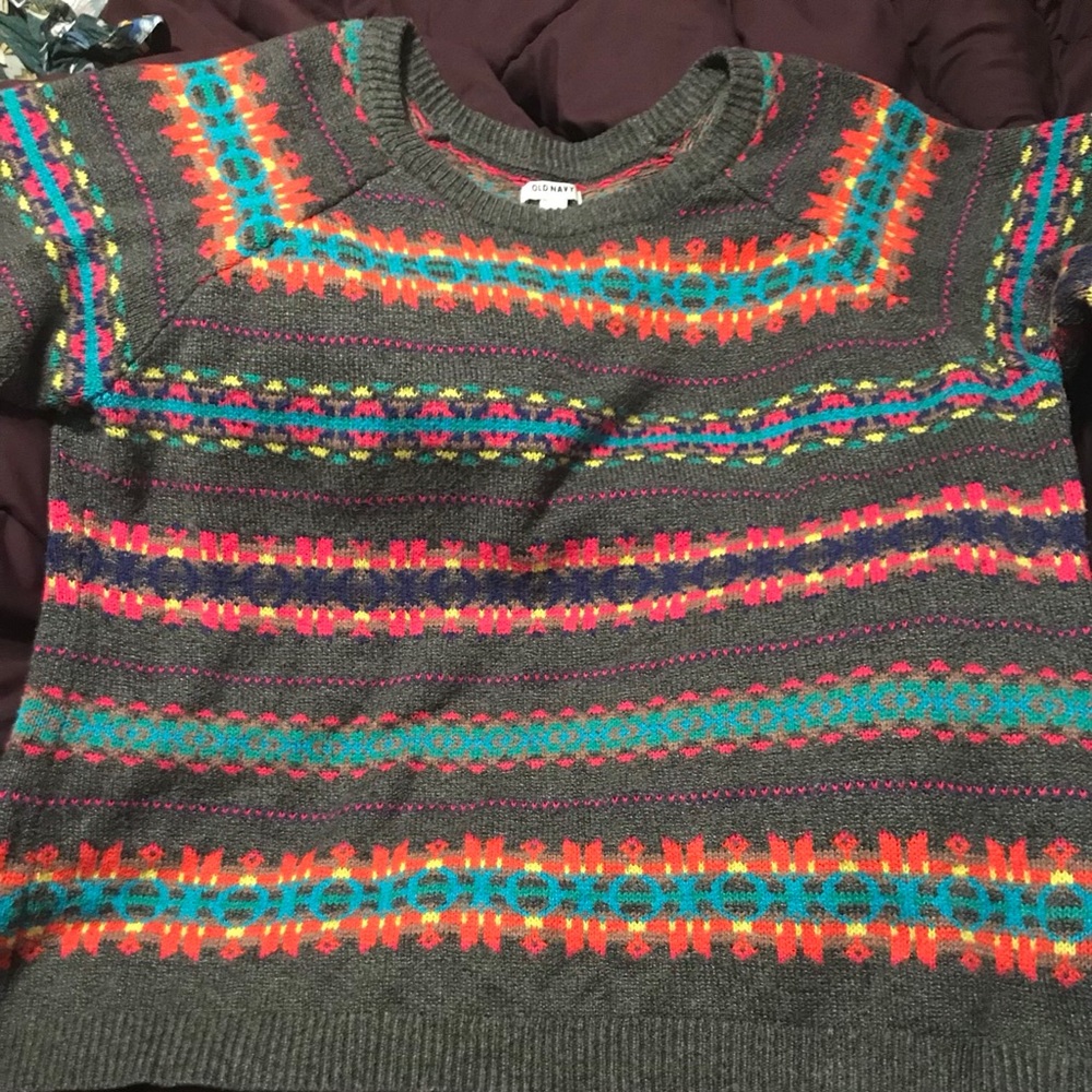 Old Navy multicolored sweater.
